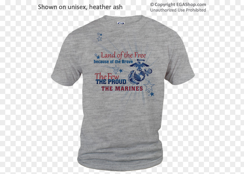 Land Of The Free Because Brave T-shirt Sleeve Bluza Font PNG