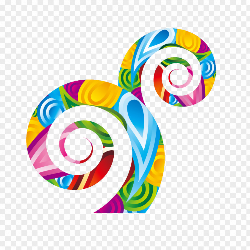 Rotating Colorful Abstract Paper Adobe Illustrator PNG