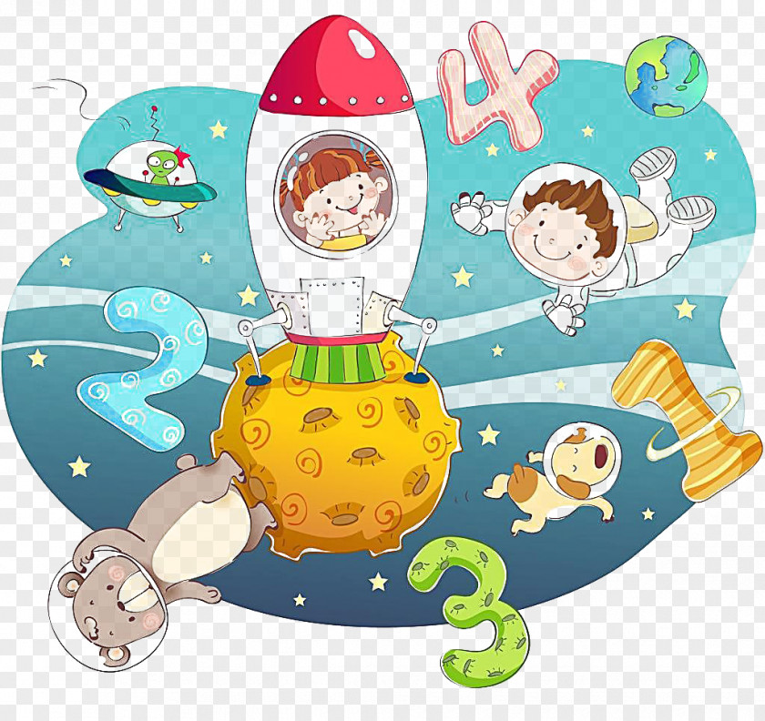 Spaceship Outer Space Cartoon Extraterrestrial Intelligence PNG