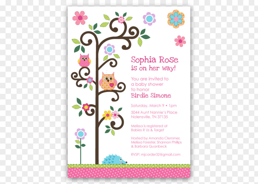 Tree Invitation Baby Shower Infant Greeting & Note Cards Parent PNG