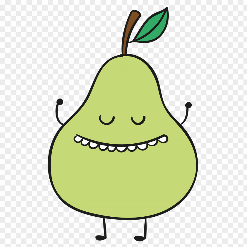 Nifty Fruit Pear Clip Art Painting Vector Graphics PNG