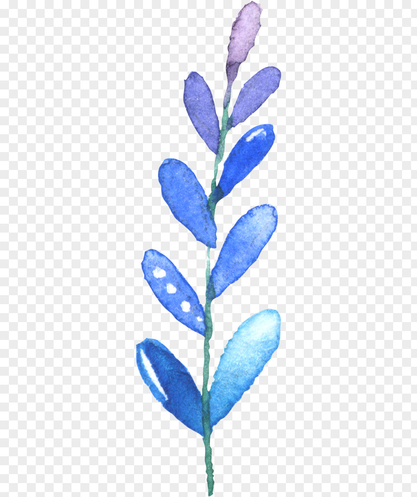 Purple Paint Floral Design Material Leaf Watercolor Painting PNG