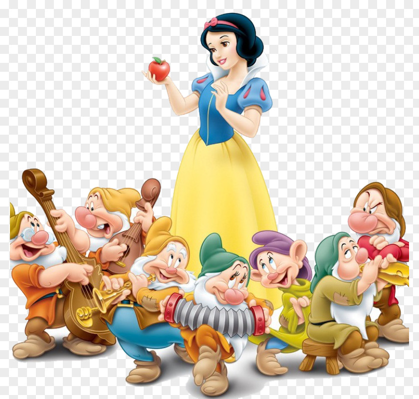 Snow White Seven Dwarfs Evil Queen Dopey Grumpy PNG