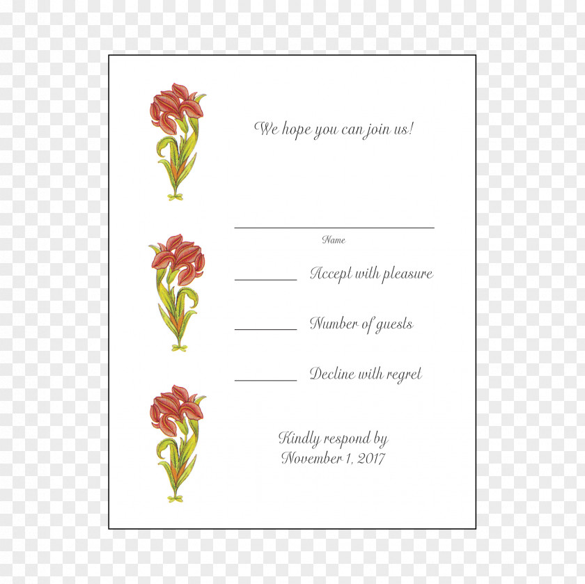 Wedding Floral Design Invitation Greeting & Note Cards Convite PNG