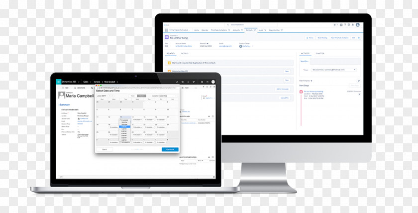 Business Computer Monitors Appointment Scheduling Software Application PNG