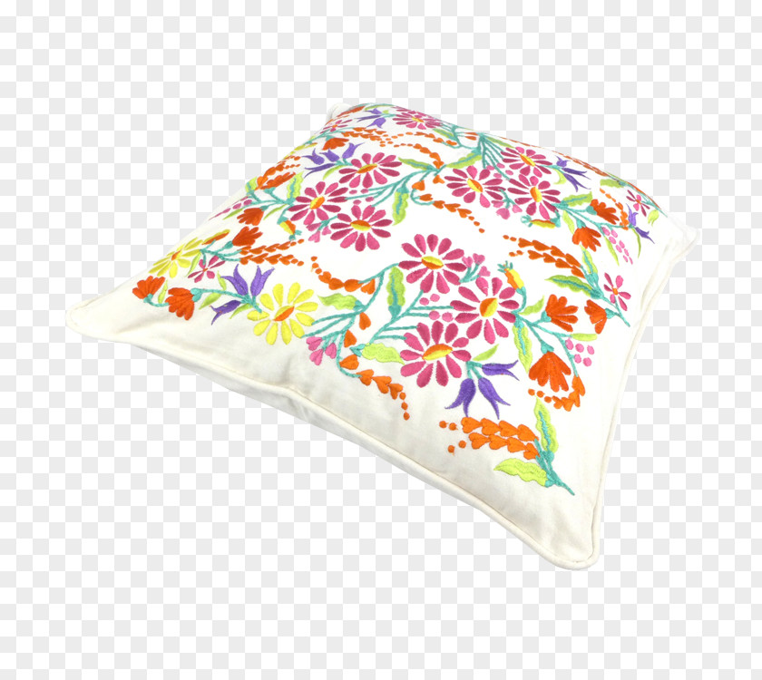 White Cushion Pillow Duvet Embroidery PNG