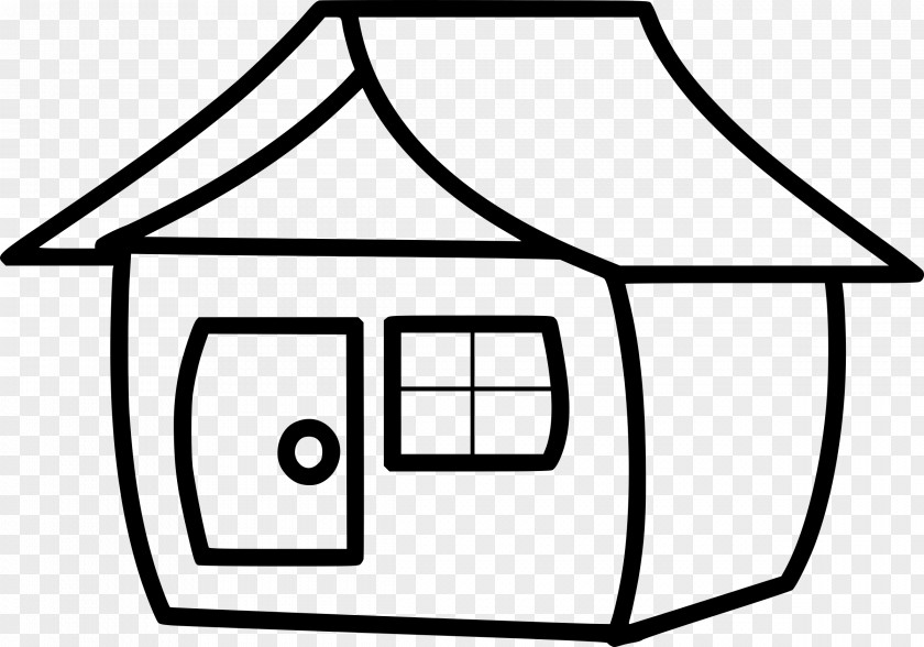 Home House Coloring Book Clip Art PNG