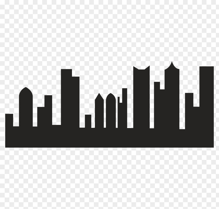 Silhouette Logo Skyline Brand City PNG