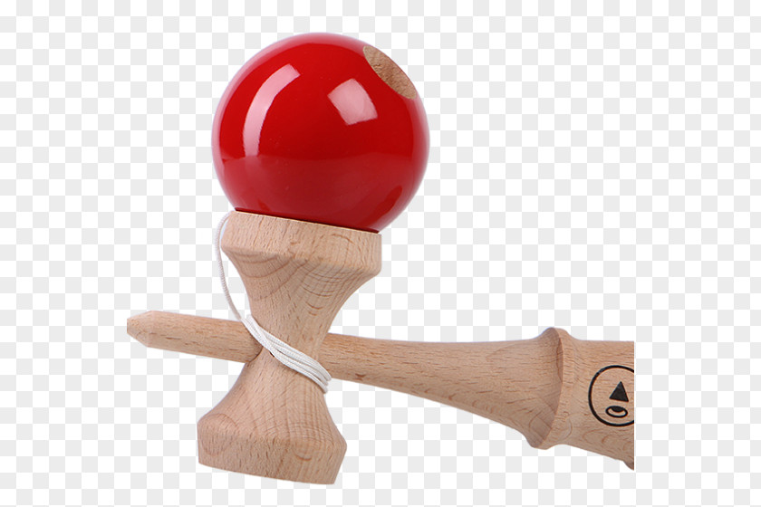 Toy Kendama Game Play Red PNG