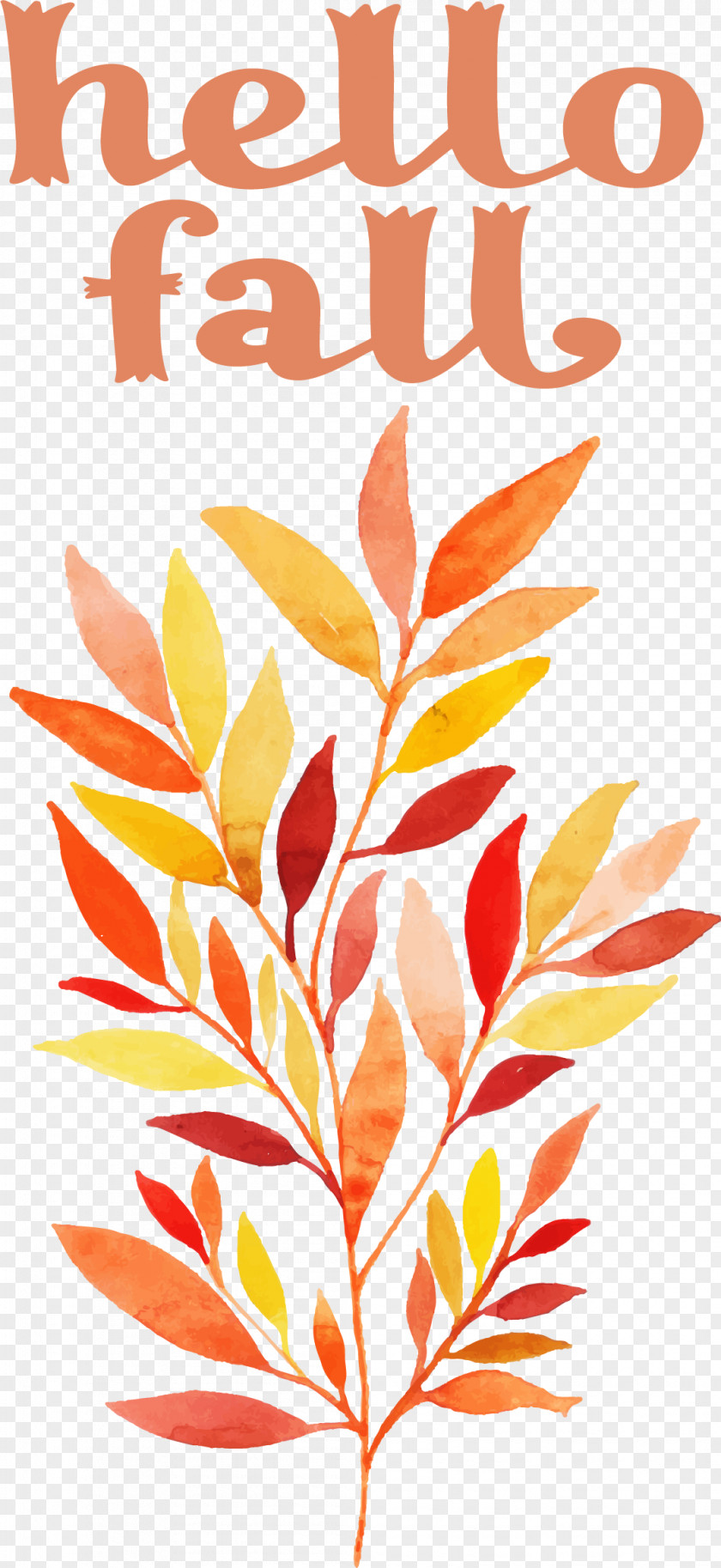 Hello Fall Fall Autumn PNG