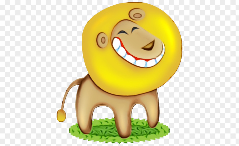 Smile Animated Cartoon Yellow Clip Art PNG