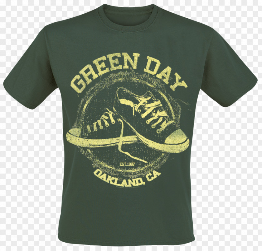 T-shirt Green Day Punk Rock Logo American Idiot PNG