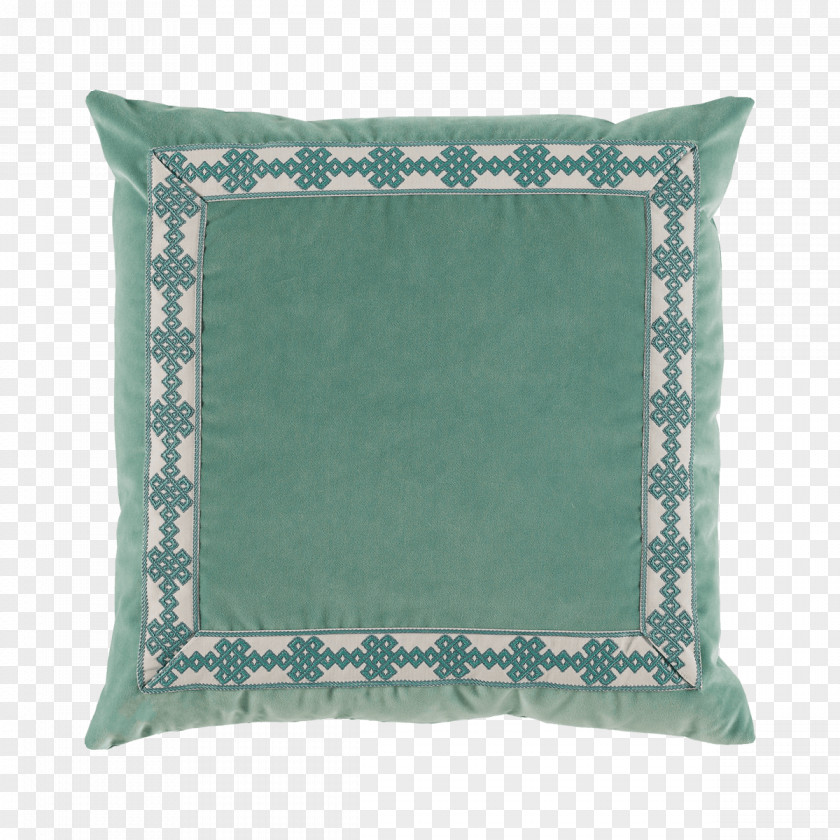Green Pillow Throw Pillows Cushion Velvet Upholstery PNG