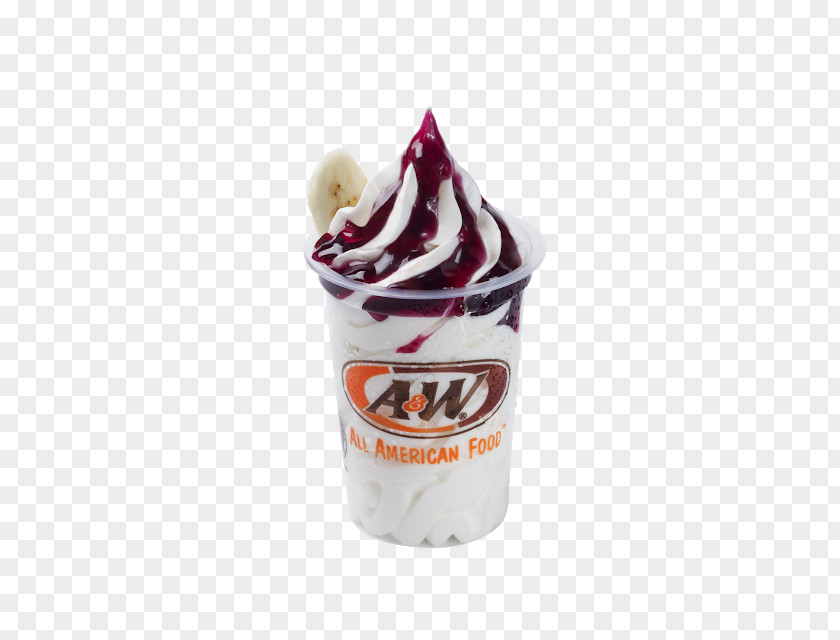 Ice Cream Sundae Milkshake Frozen Yogurt A&W Restaurants PNG