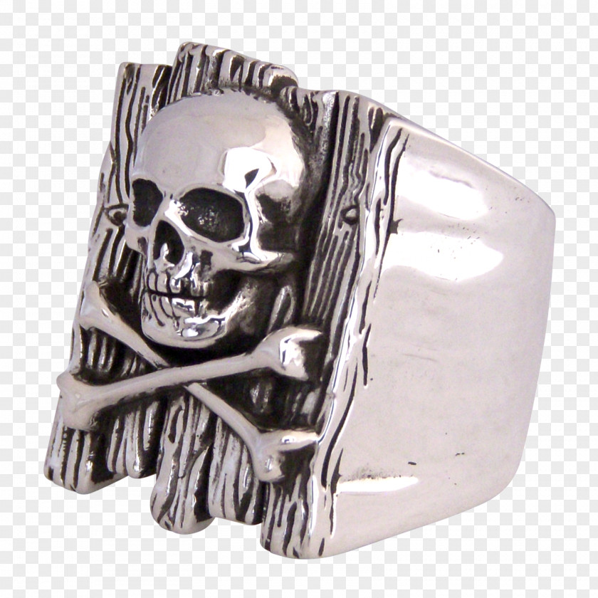 Silver Skull Body Jewellery PNG