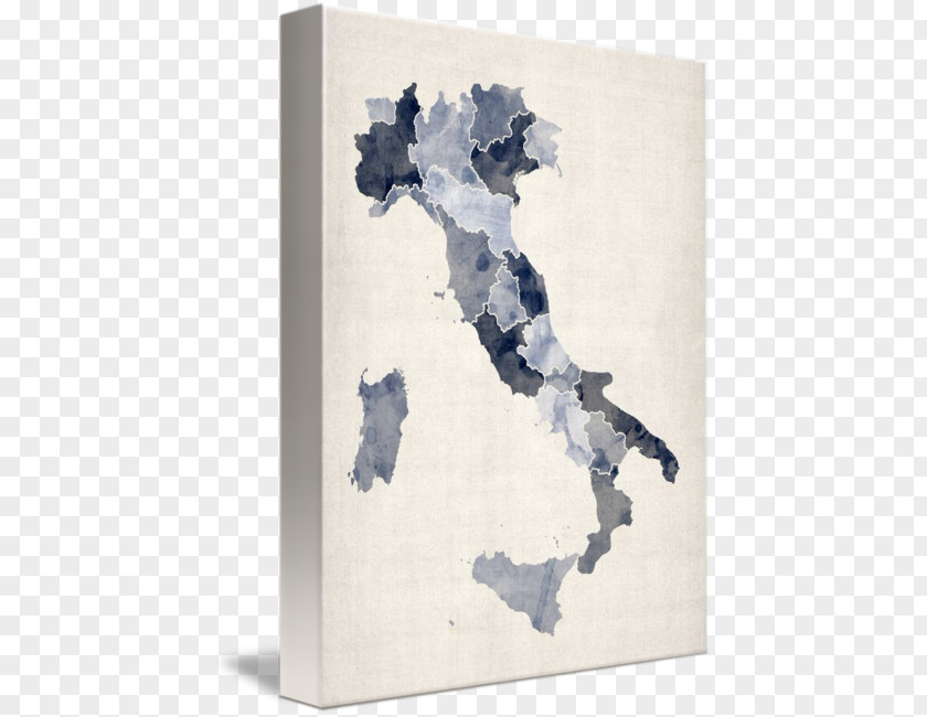 Watercolor Italy Painting Canvas Print Gallery Wrap PNG