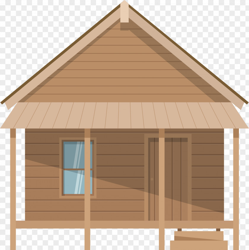 A Cabin In Cartoon Forest House Gratis PNG