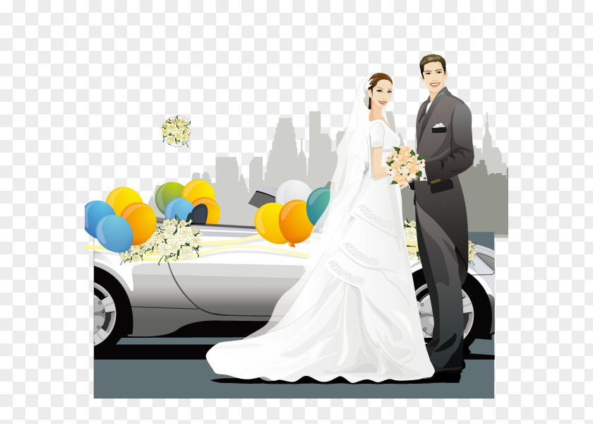 Bride And Groom Marriage Wedding PNG