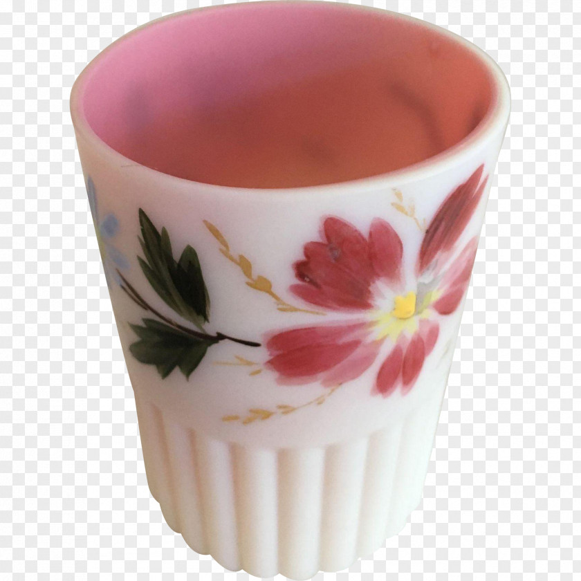 Hand Painted Bouquets Coffee Cup Ceramic Mug Flowerpot PNG