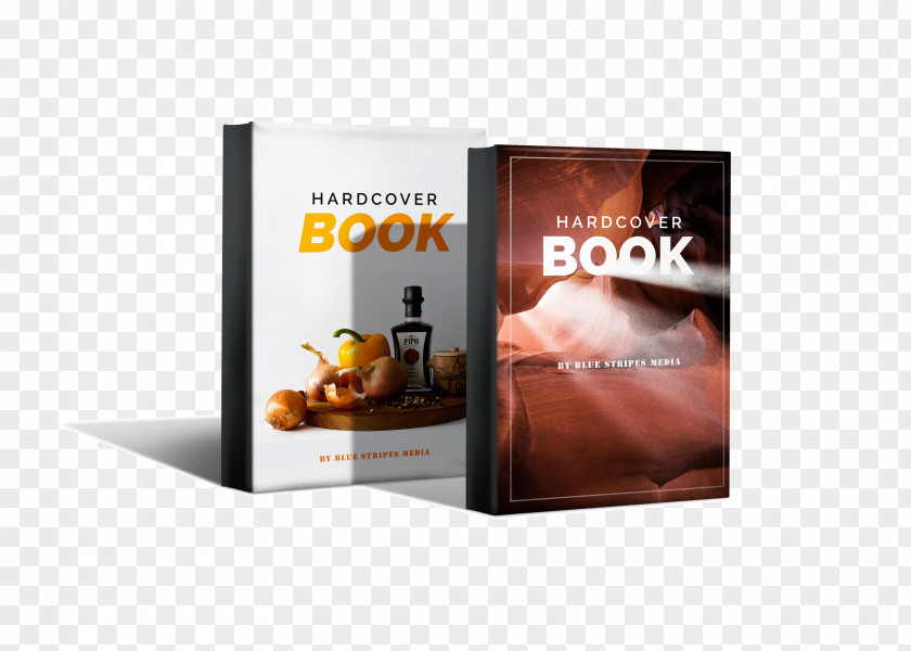 Mockup Design Hardcover Book Cover PNG
