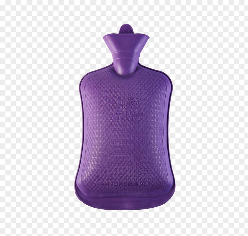 Purple Water Hot Bottle Sleeve Neck PNG