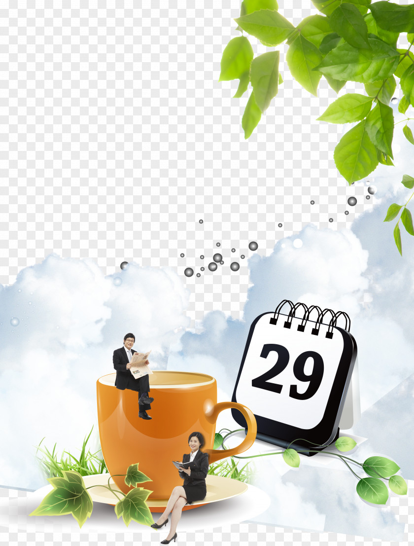 Business Men And Women On The Coffee Cup Waste Container Recycling Bin Plastic High-density Polyethylene PNG