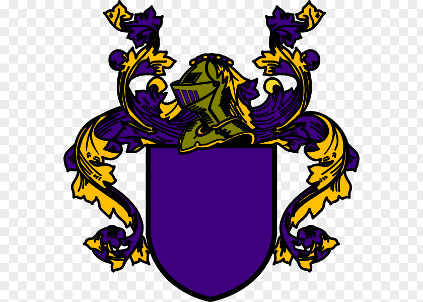 Curve Purple Coat Of Arms Crest Surname Heraldry Clip Art PNG
