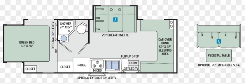 Indoor Floor Plan Mercedes-Benz Sprinter Car Campervans Thor Motor Coach Vehicle PNG