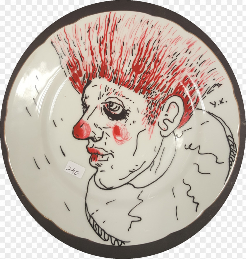 Porcelain Plate Letinous Edodes Character Fiction PNG