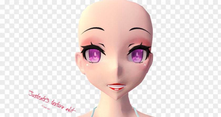 Barbie Eyelash Eyebrow Cheek Nose PNG