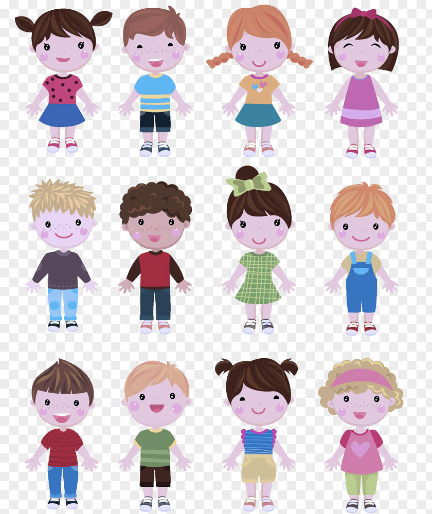 Cartoon People Facial Expression Pink Child PNG