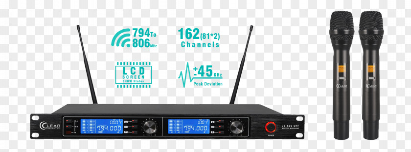 Microphone Wireless Lavalier Radio Receiver PNG