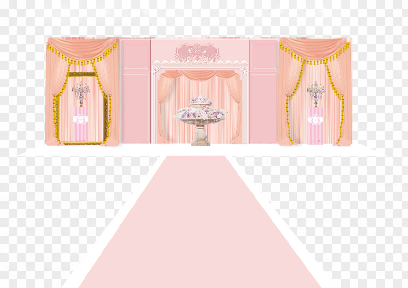 Pink Wedding Designer PNG