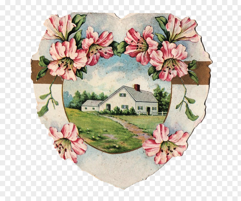 Vintage Card Valentine's Day Paper Greeting & Note Cards House Handicraft PNG