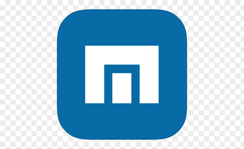 MetroUI Browser Maxthon Blue Angle Area Text PNG