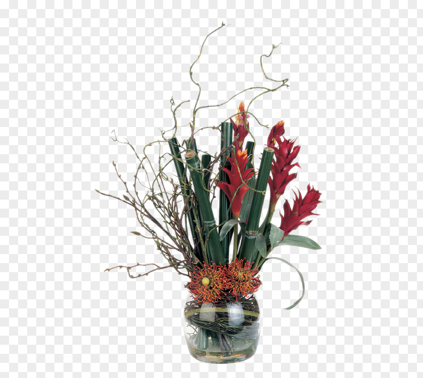 Red Flower Vase Decorated Soft Furnishings Installed Floral Design Artificial Plant PNG