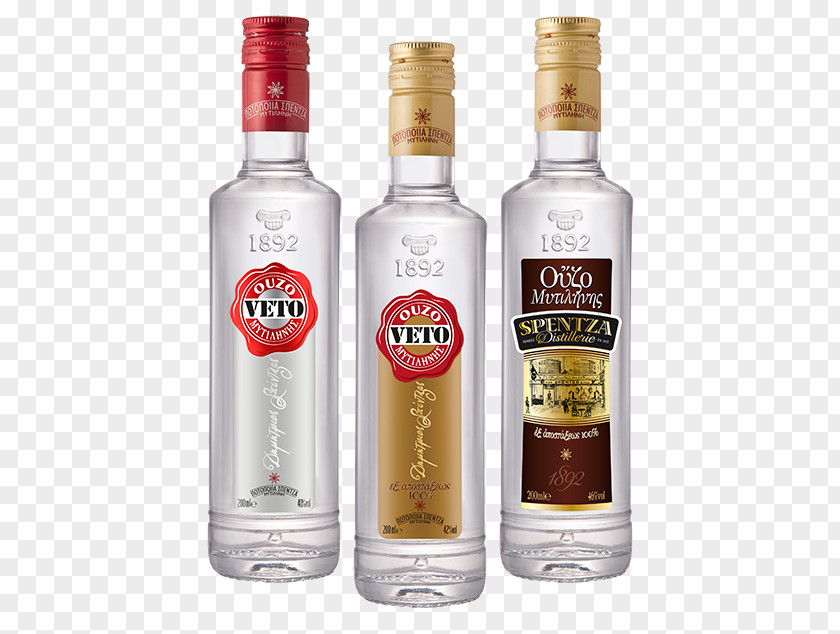 Vodka Liqueur Ouzo VETO 17th Century PNG
