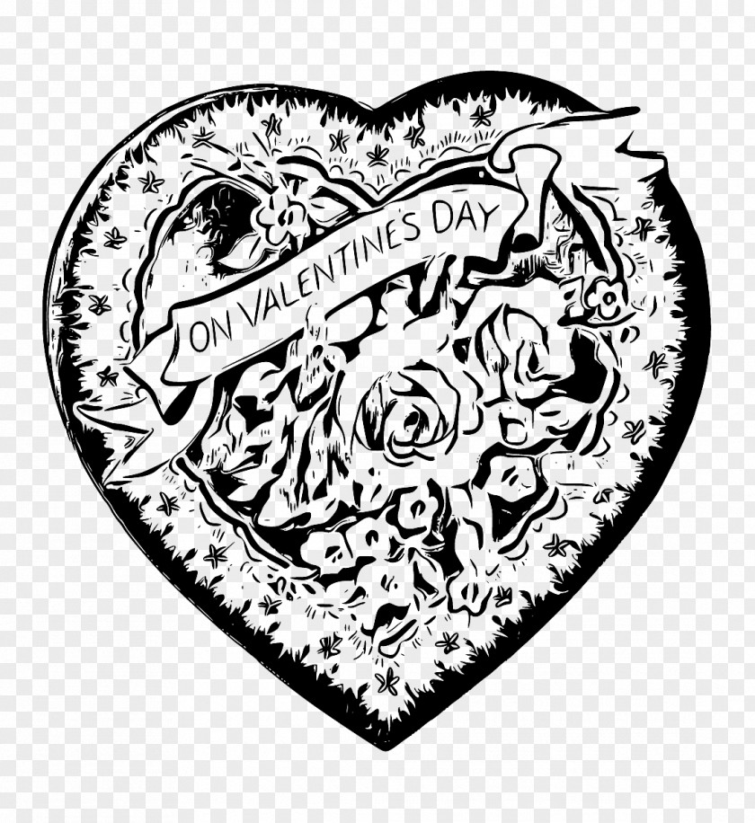 Biblical Graphic Vintage Valentines Valentine's Day Heart Antique Love PNG