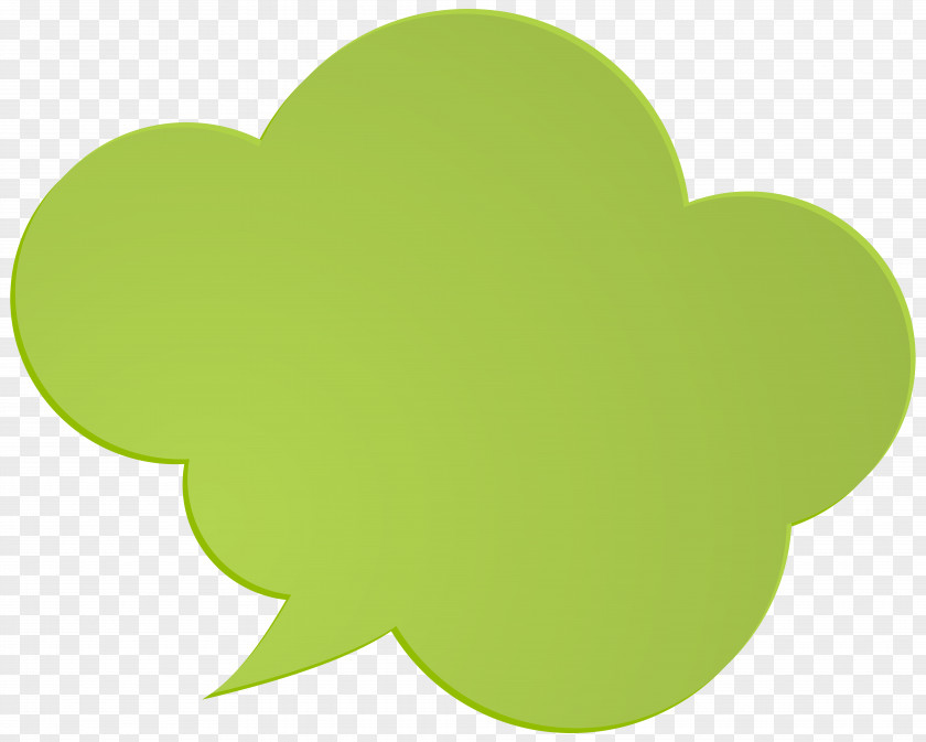 Bubble Speech Green Clip Art Image Leaf Heart Design PNG