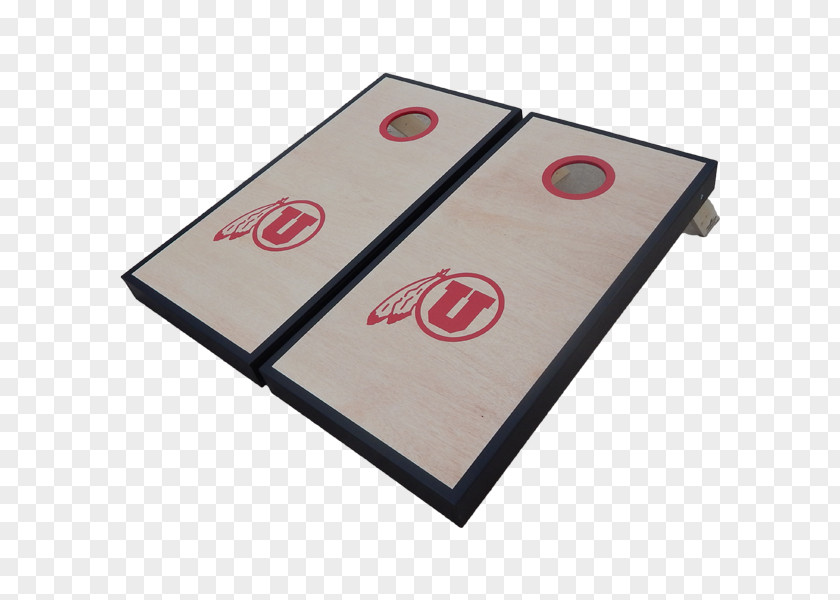 Corn Hole University Of Utah Rectangle PNG