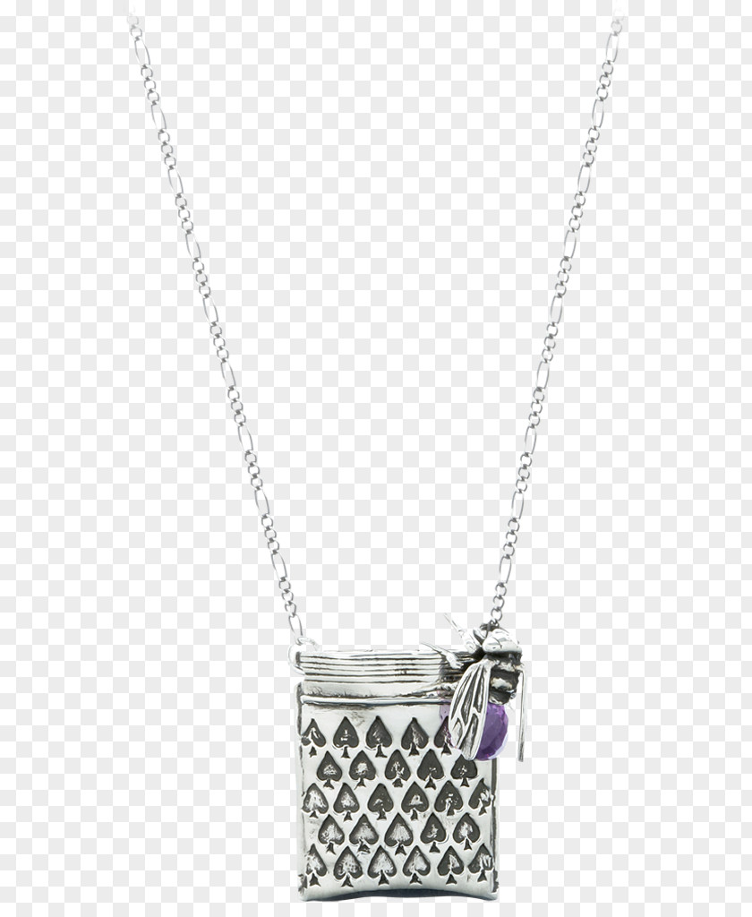 Necklace Locket Rope Chain Silver PNG