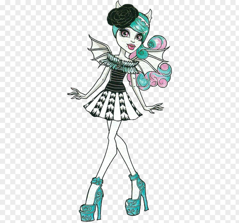 Drawing Hairstyle Profiles Monster High Spectra Doll OOAK PNG