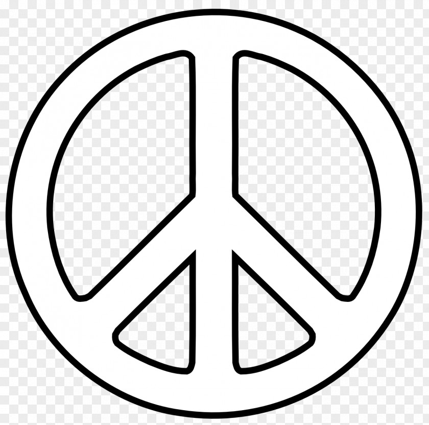 Simple Symbol Cliparts Peace Symbols Coloring Book Clip Art PNG