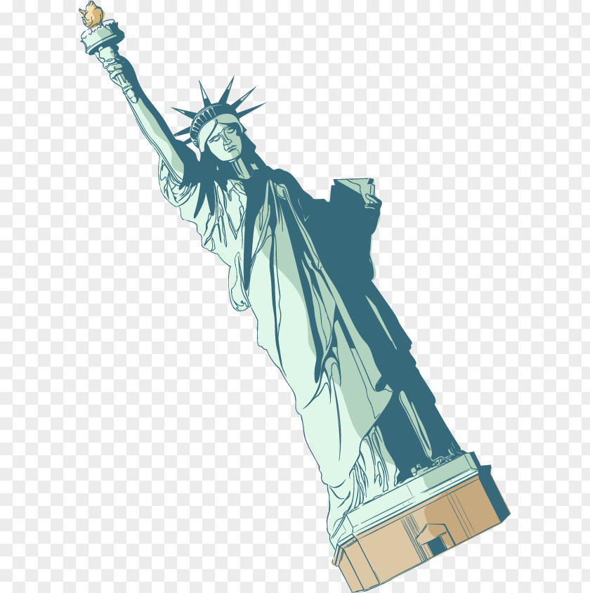 Cartoon Statue Of Liberty PNG