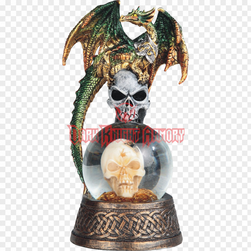 Dragon Skull Figurine Snow Globes Sculpture Statue PNG