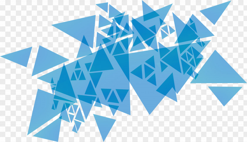 Sky Blue Triangle Debris Euclidean Vector Coating Download PNG