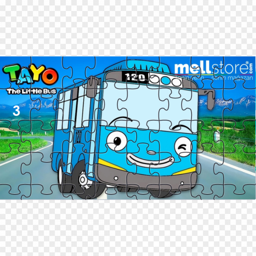 Tayo Little Bus Jigsaw Puzzles Toy Transport Vehicle PNG