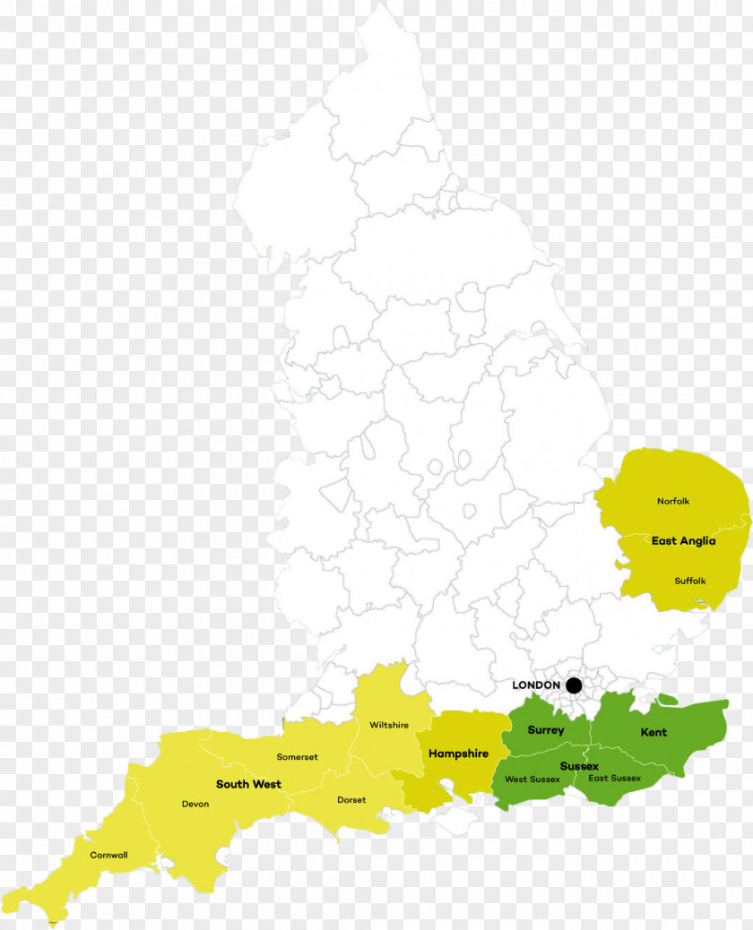 England Map Ecoregion PNG