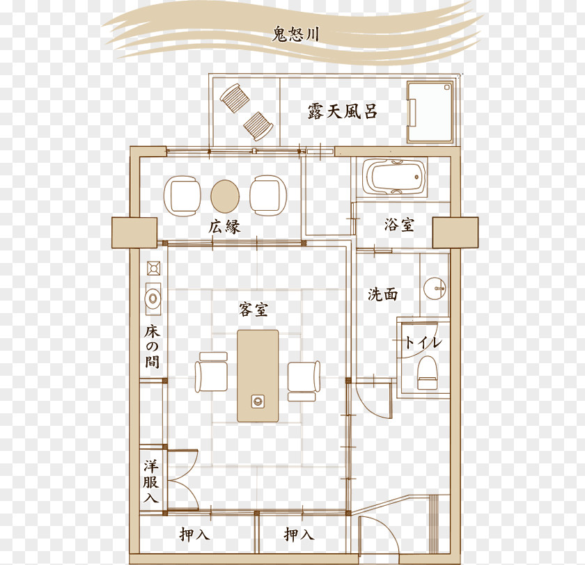 Hotel Floor Plan Tawaraya Ryokan Inn PNG