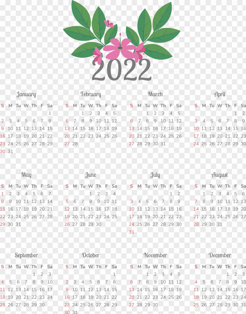 Calendar Font 2011 PNG